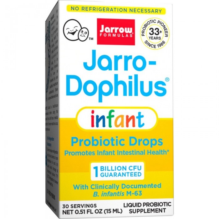 Jarrow Formulas Jarro-Dophilus Infant Drops - Пробиотик за Кърмачета и Бебета
